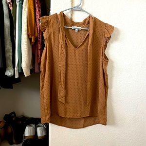 Short sleeve business casual blouse